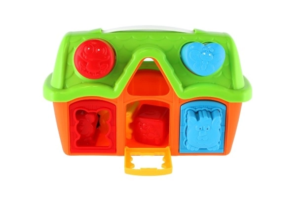 Sortownica stodoła z kształtami 10 sztuk plastik 25x17x11cm 12m+
