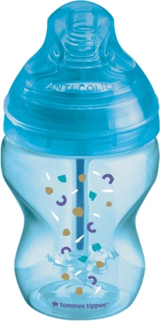 Butelka niemowlęca ANTI-COLIC, 0+, 260 ml, niebieska, 1 szt.