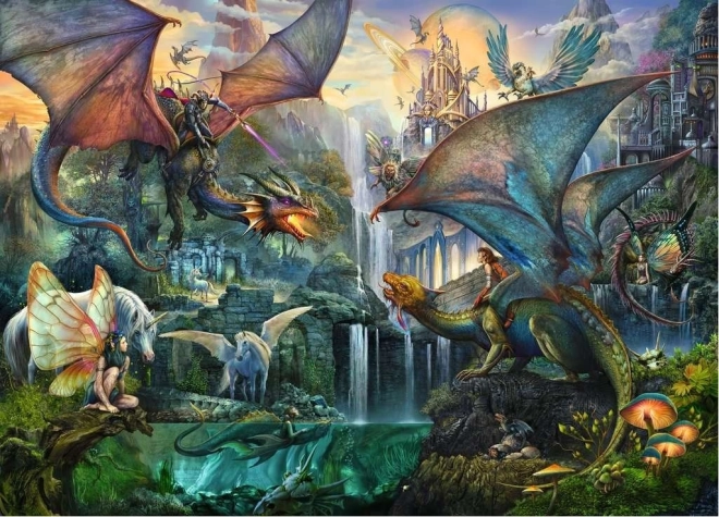 Ravensburger puzzle Magiczny smokowy las 9000 elementów