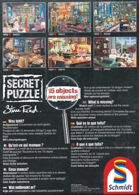 SCHMIDT Secret puzzle Na kuchennym stole 1000 elementów