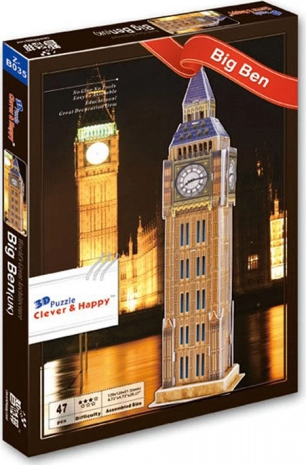 3D puzzle Big Ben Londyn od Clever&Happy 47 elementów