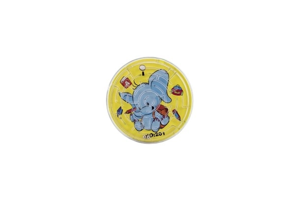 Labirynt łamigłówka z kulką plastik 7cm