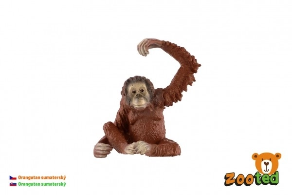 Sumatrzański orangutan plastikowy 8cm w woreczku