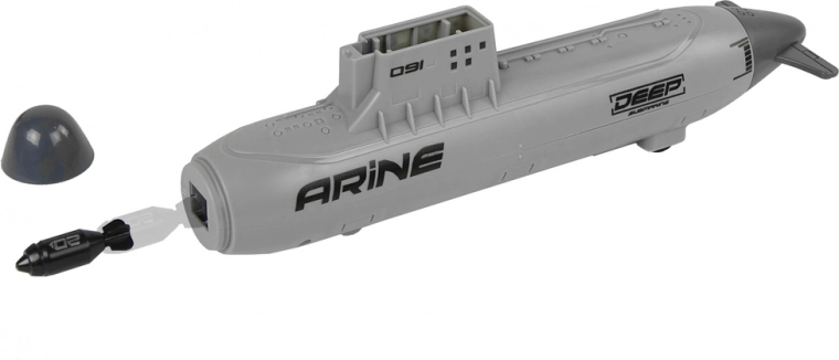 Okręt podwodny z wyrzutnią i kółkami