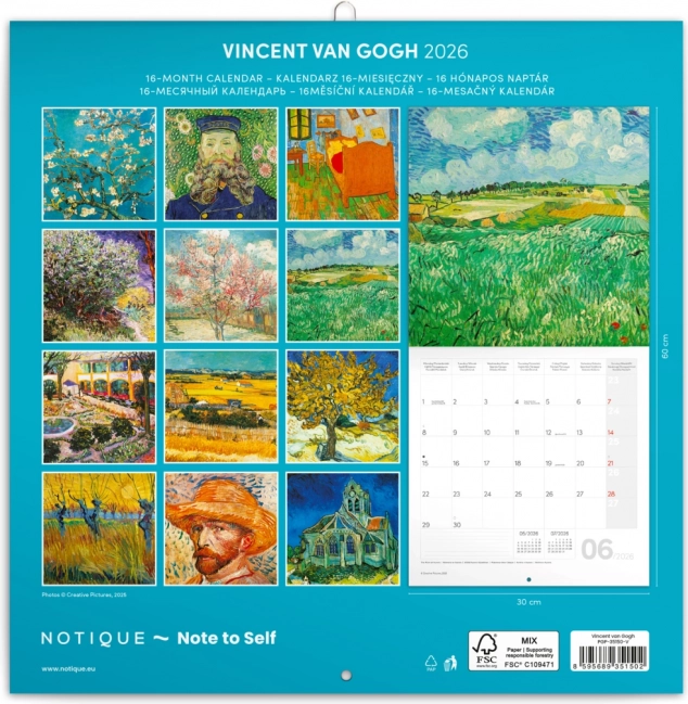 Kalendarz notatnik Vincent van Gogh 2026