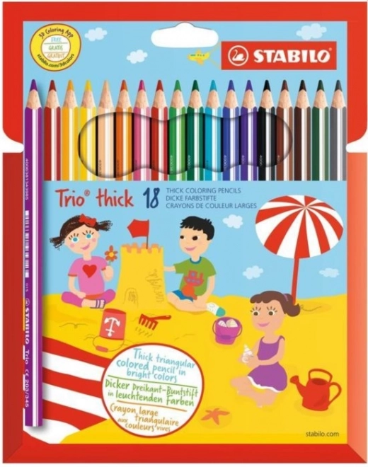 STABILO Trio mocne zestaw 18 kredek