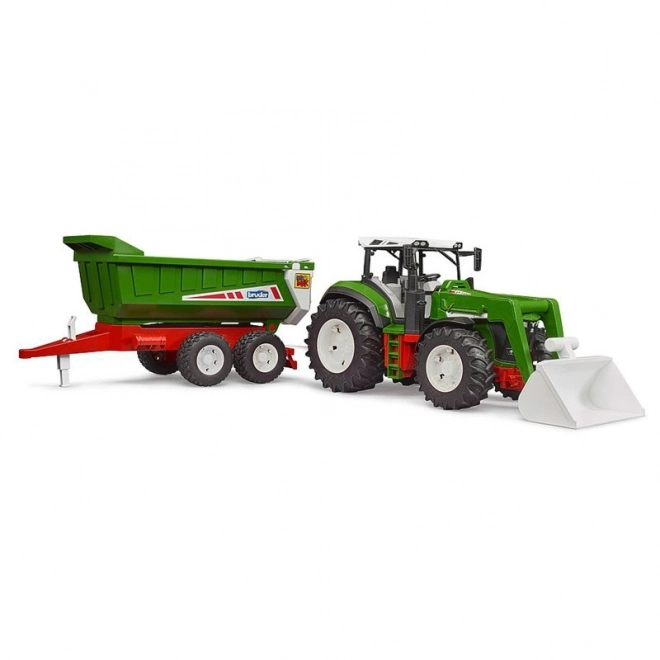Bruder Traktor ROADMAX z przednim ładowaczem i pojazdem