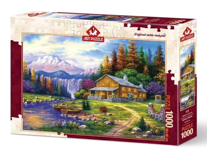 Puzzle Zachód słońca w górach 1000 elementów
