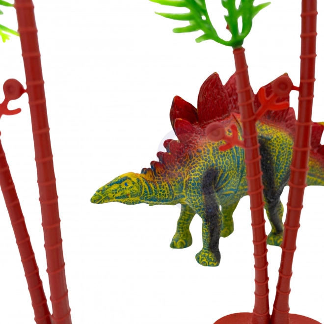 Zestaw figurek dinozaurów z matą do gry i walizką