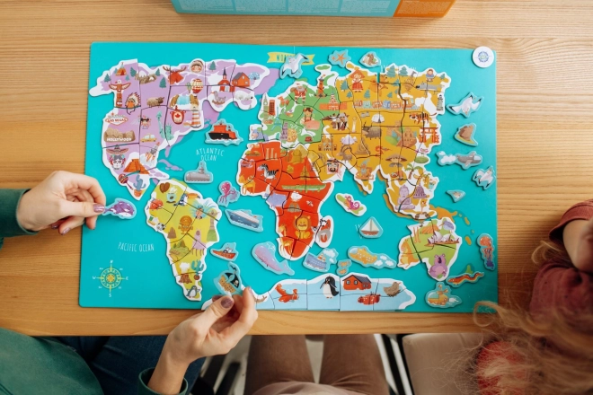 Magnetyczna gra Mapa świata