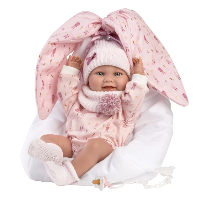 Llorens 73902 NOWORODEK DZIEWCZYNKA - realistyczna lalka bobas z całkowicie winylowym ciałem - 40 cm