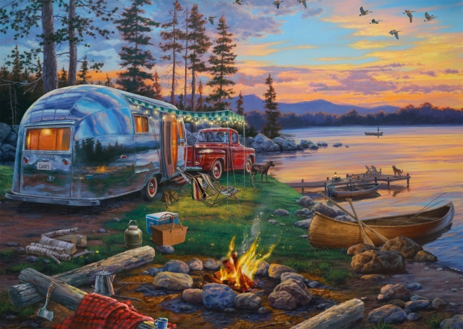 Puzzle Kempingowy raj 1000 elementów