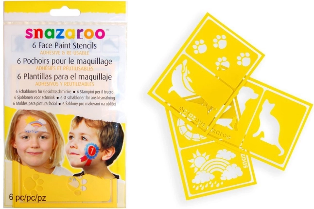 Szablony do malowania twarzy SNAZAROO 6 szt. – Rainbow