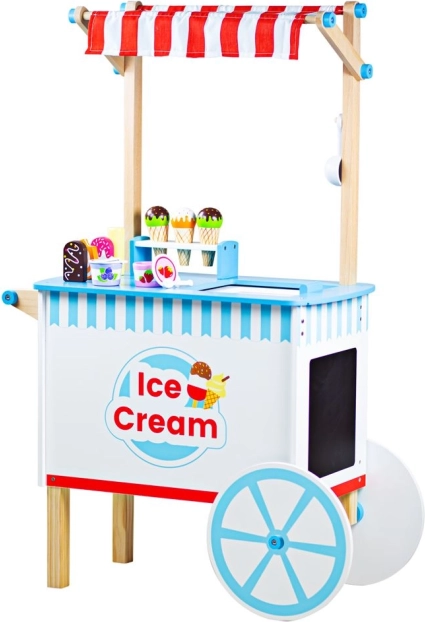 Drewniany wózek z lodami BIGJIGS TOYS