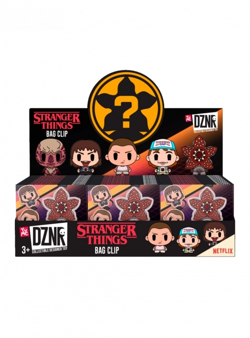Stranger Things breloczki z postaciami – mix 5 motywów (display 24 szt.)