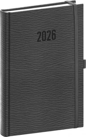Dziennik Rivoli 2026 szary 15 x 21 cm