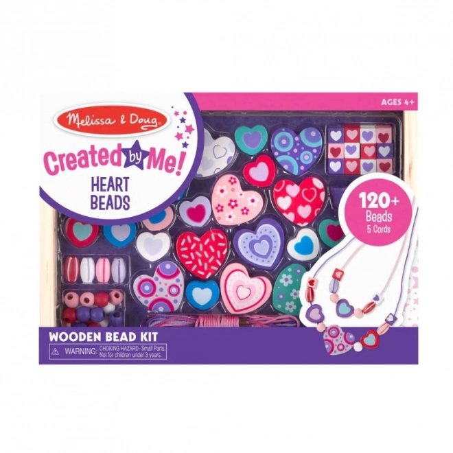 Kreatywny zestaw koralików Serduszka - Melissa & Doug