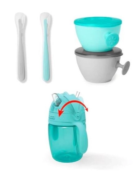 Zestaw karmienia Easy-Feed Teal/Szary