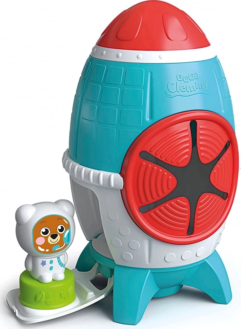 CLEMENTONI SOFT CLEMMY Pudełko Rakieta kosmiczna z 5 klockami