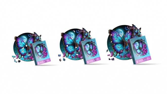 EscapeWelt Drewniane puzzle luminescencyjne Motyl 500 elementów