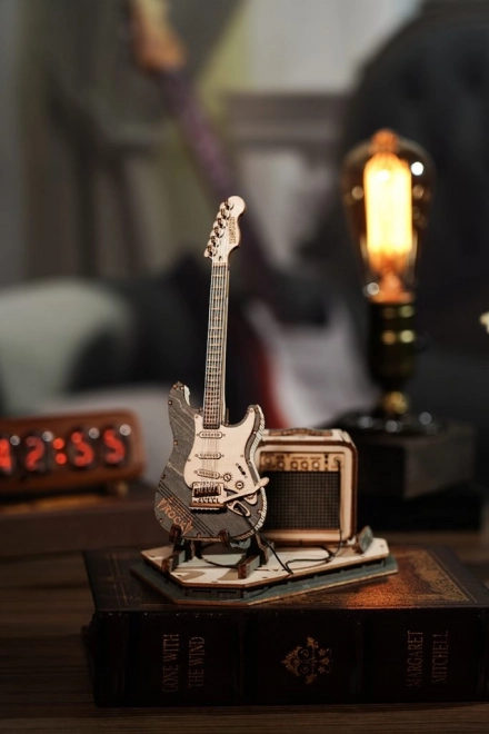 RoboTime drewniane 3D puzzle - Elektryczna gitara