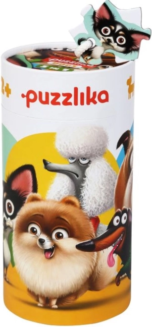 Puzzlika Psy 5 w 1 – dziecięce obrazkowe puzzle 27 elementów