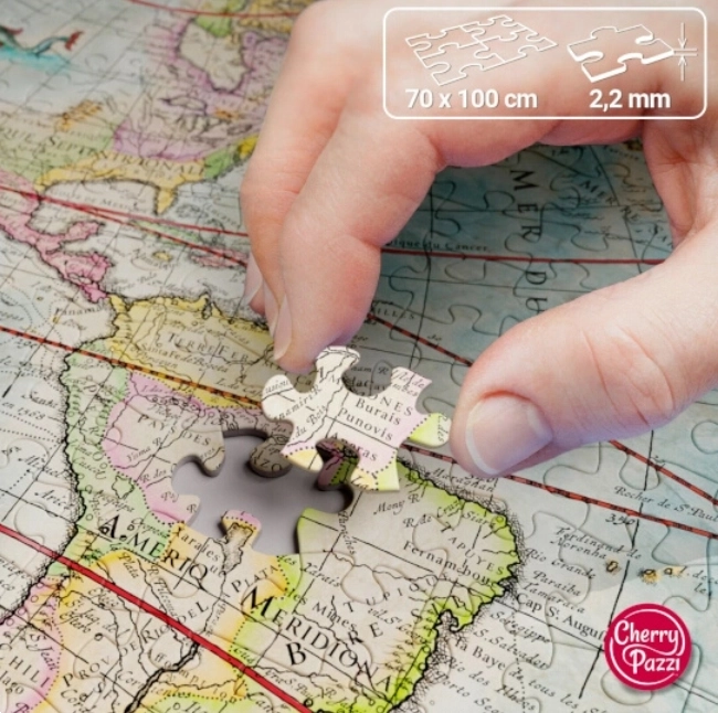 Puzzle CHERRY PAZZI mapa świata wielkich odkryć 2000 elementów