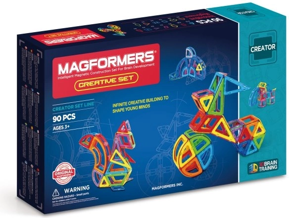 MAGFORMERS Zestaw Kreatywny 90 elementów