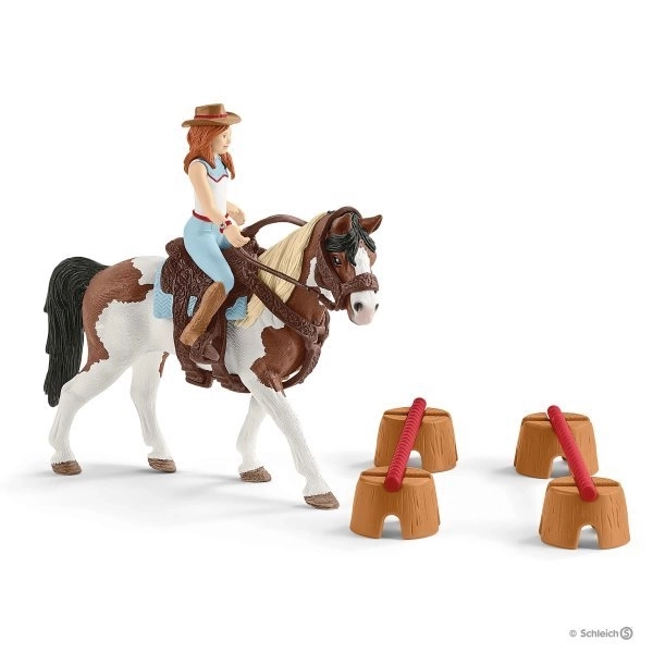 SCHLEICH Horse Club® 42441 Hannah i zestaw jeździecki na western