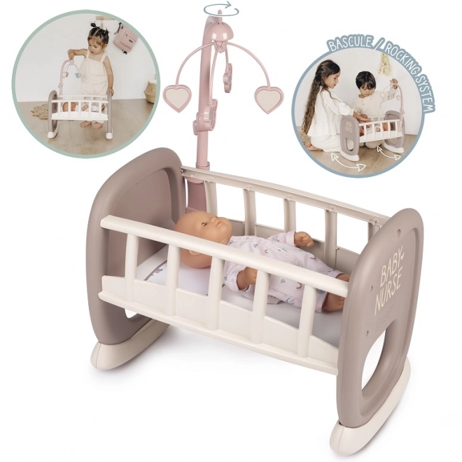 Smoby Baby Nurse kolebka z karuzelą dla lalek