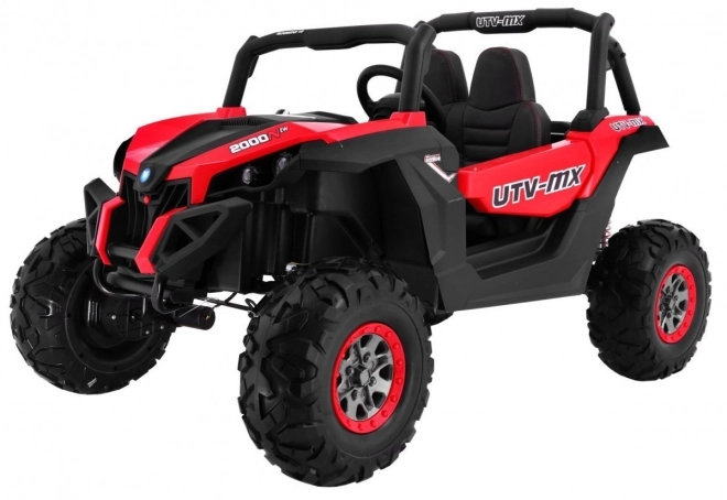 Dziecięce pojazd UTV-MX czerwone z MP4 i napędem 4x4