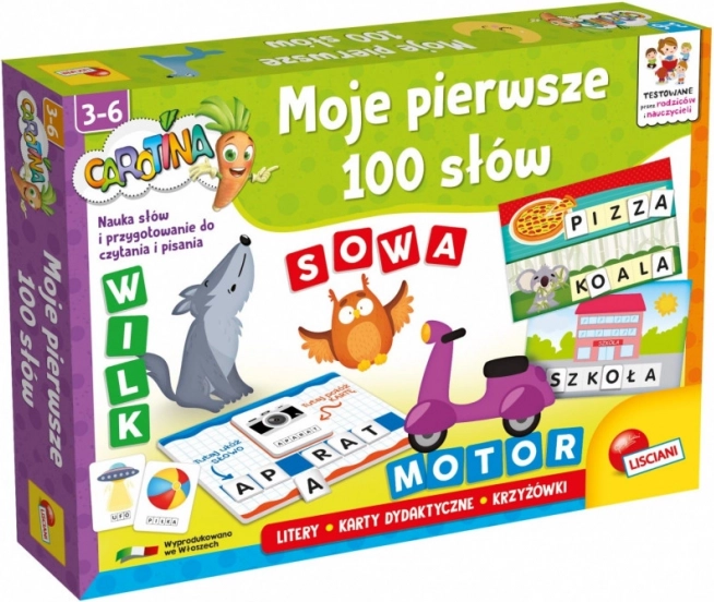Edukacyjny zestaw Carotina Moje pierwsze 100 słów
