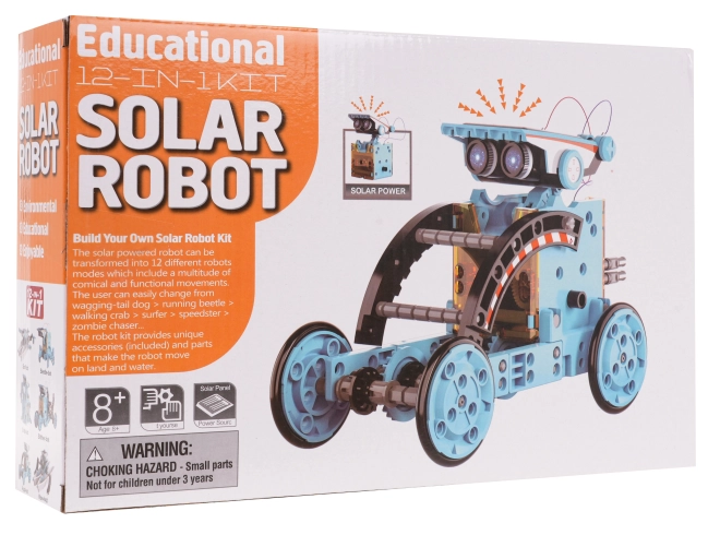Klocki pojazdów solarnych 12w1 pomarańczowa – Niebieski