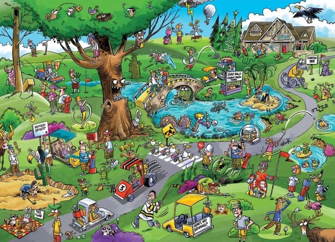 Puzzle DoodleTown: Typowy golf 1000 kawałków