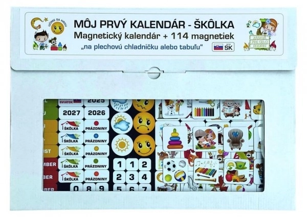 Magnetyczny kalendarz dla dzieci - Przedszkole