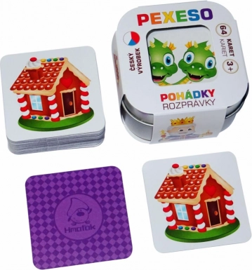 Pexeso Bajki w metalowym pudełku (64 karty)