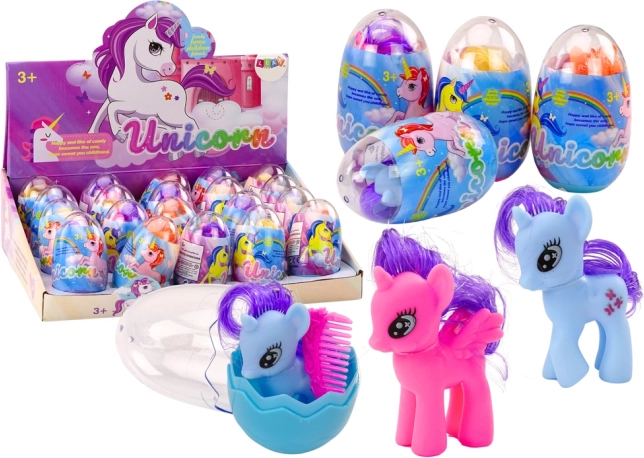 Figurka jednorożca z grzebieniem w jajku Magic Egg Mix