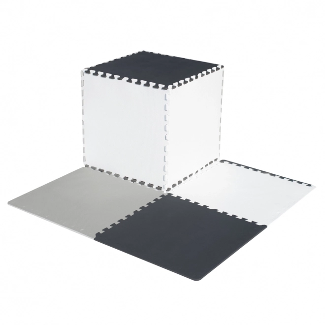 KIK Piankowe puzzle Odcienie szarości z brzegami III. (58x58)