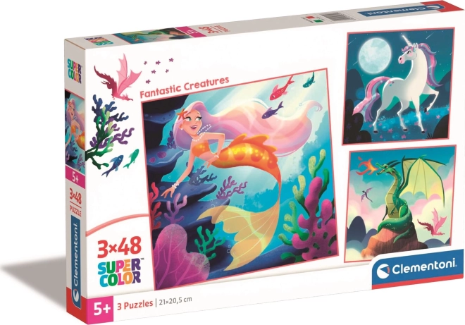 Clementoni puzzle fantastyczne istoty 3×48 elementów