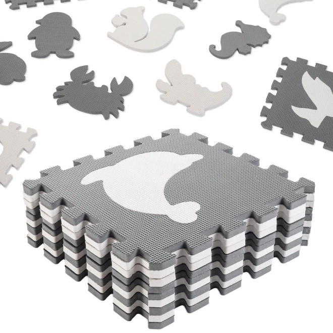 Kontrastowe piankowe puzzle ze zwierzętami - 9 sztuk