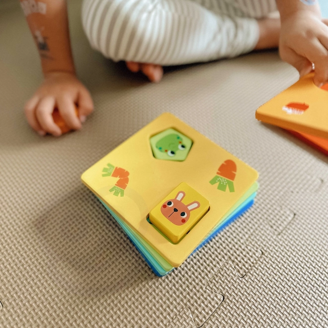 Montessori układanka kształty i kolory ze zwierzątkami