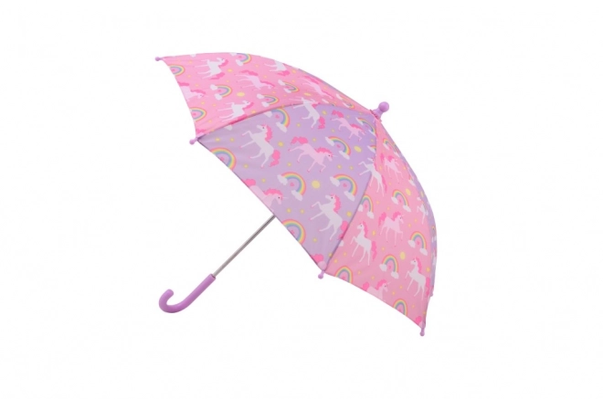 Parasol tęczowy z jednorożcem