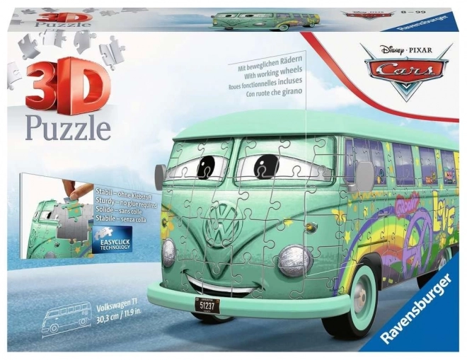 RAVENSBURGER 3D puzzle Autobus Cars: Fillmore 162 kawałków