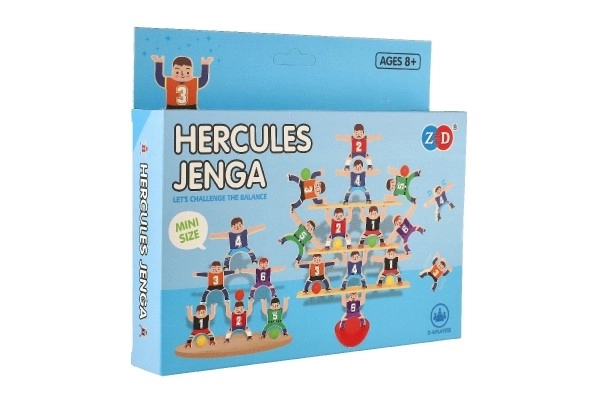 Gra balansująca herkules mini plastik 26 szt. 3 kolory w pudełku 21x19x3,5cm