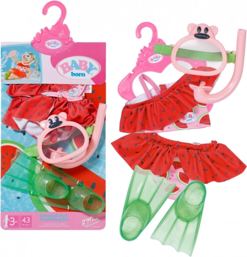 BABY born zestaw do nurkowania ze snorkelem dla lalki 43 cm