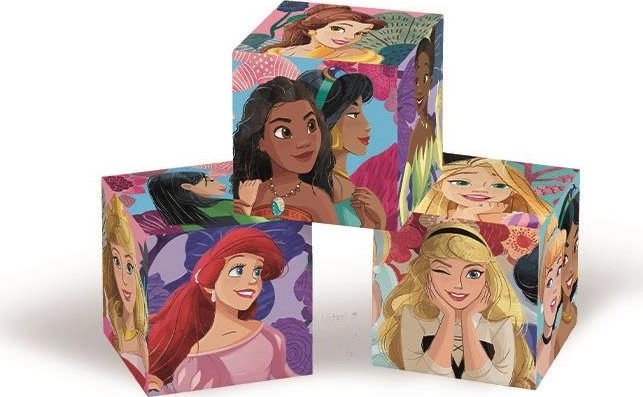 CLEMENTONI Obrazkowe klocki Disney Księżniczki, 6 klocków
