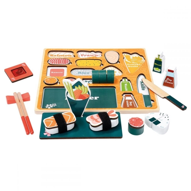 Drewniane 3D puzzle Sushi bar od Bino