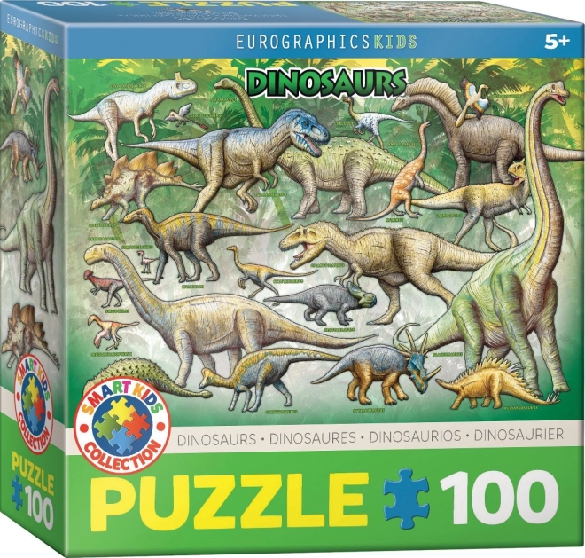 Puzzle Dinozaury 100 elementów
