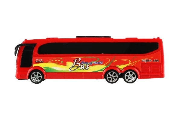 Plastikowy autobus 25cm na napęd wsteczny w pudełku