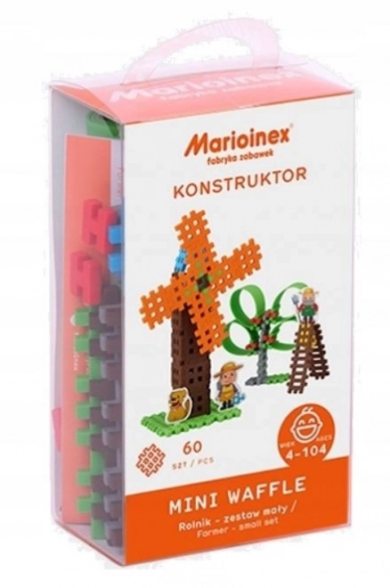 Klocki Mini Waffle - Farmer Mały Zestaw